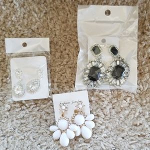 NWT Bundle of three earrings